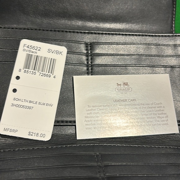 Coach Black Leather Wallet - Picture 4 of 4